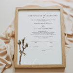 GRETA Marriage Certificate Template Printable Marriage Etsy In 2022