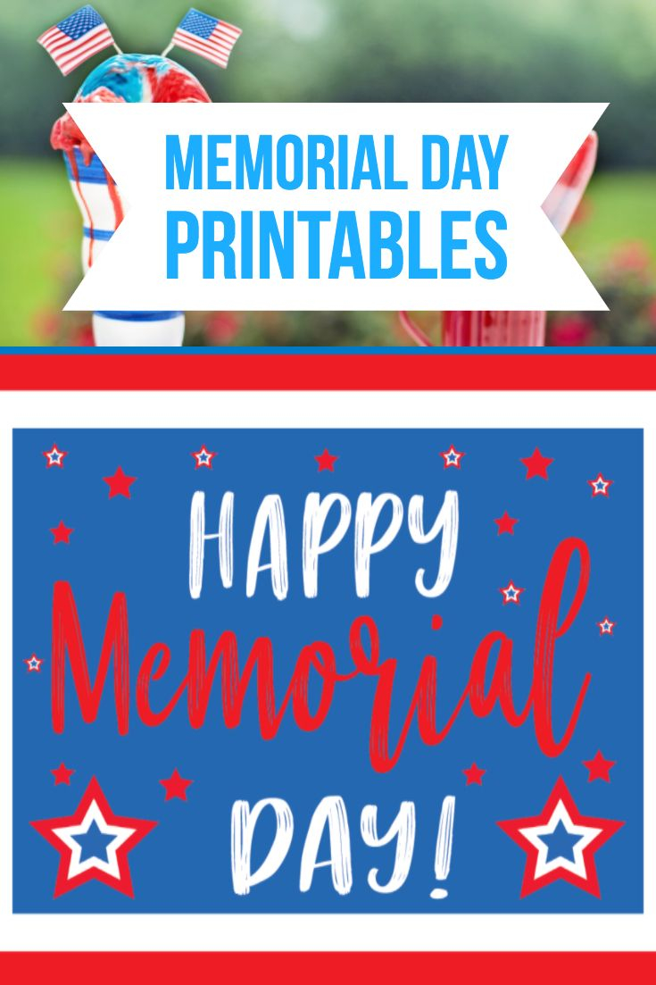 Happy Memorial Day BUNDLE Place Cards Welcome Sign Etsy Happy 