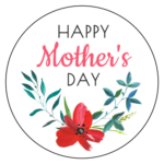 Happy Mother s Day Floral Labels Templates OnlineLabels