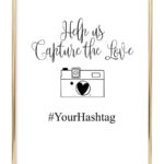 Hashtag Printable Wedding Sign Chicfetti