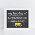 INSTANT PRINTABLE My Last Day Of Kindergarten 2016 2017