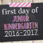 Items Similar To First Day Of Junior Kindergarten First Day Of 2016