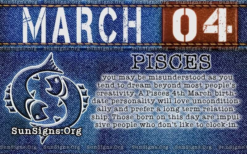 March 4 Zodiac Horoscope Birthday Personality SunSigns Org