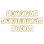 Mothers Day Banner Instant Download Printable Happy Mothers Day