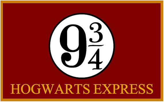 Platform 9 3 4 Printable 1 50 Via Etsy Anivers rio Harry Potter 