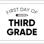 Printable First Day Of School Signs Paper Trail Design