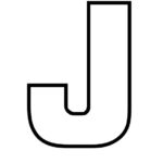 Printable Letter J Outline Print Bubble Letter J Letter Stencils