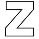 Printable Letter Z Outline Print Bubble Letter Z Printable Letters