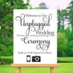 Printable Unplugged Wedding Sign Unplugged Ceremony Poster Wedding