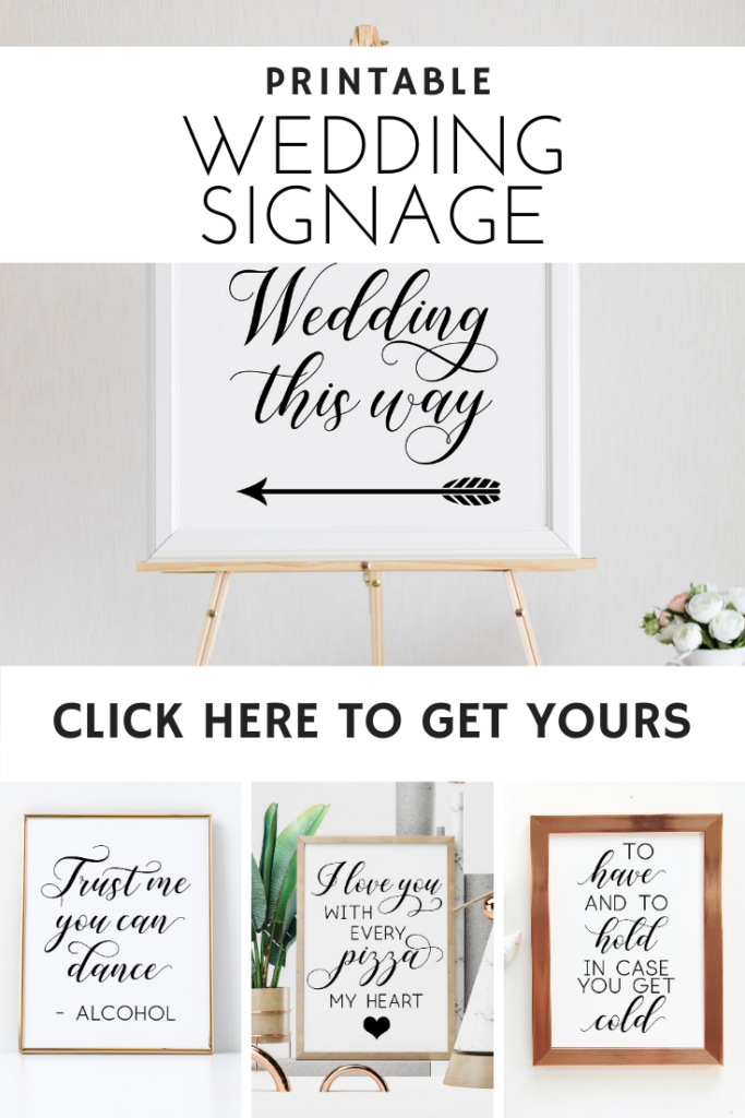 Printable Wedding Signs In 2021 Printable Wedding Signage Wedding 