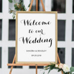 Printable Wedding Welcome Poster Sign Printable Template 18x24 11x17