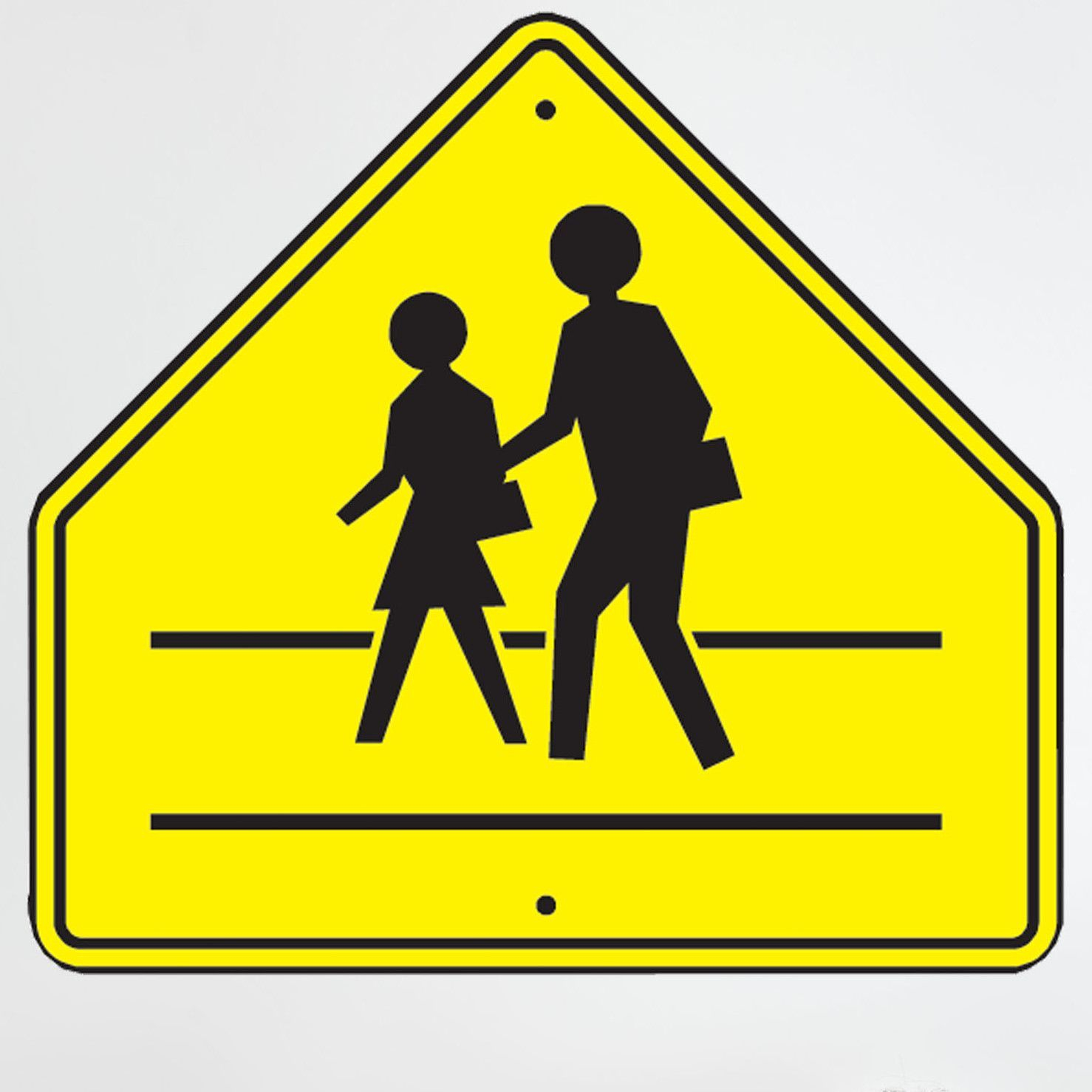 School Crossing Sign Wall Decal Crossing Sign Wall Signs Wall Decals