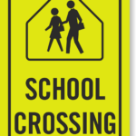 School Crossing Student Crossing Signs