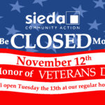 Sieda Offices Closed For Veterans Day Sieda Community Action