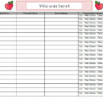 Sign In Sheet For Meet The Teacher Back To School Night Meet The