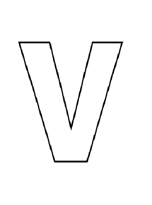 Uppercase Letter V Coloring Pages Worksheets Printables Preschool Crafts