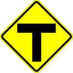 W2 4 T Intersection Warning Sign Time Signs Manufacturing