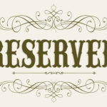 Wedding Seating RESERVED Sign 5 X 7