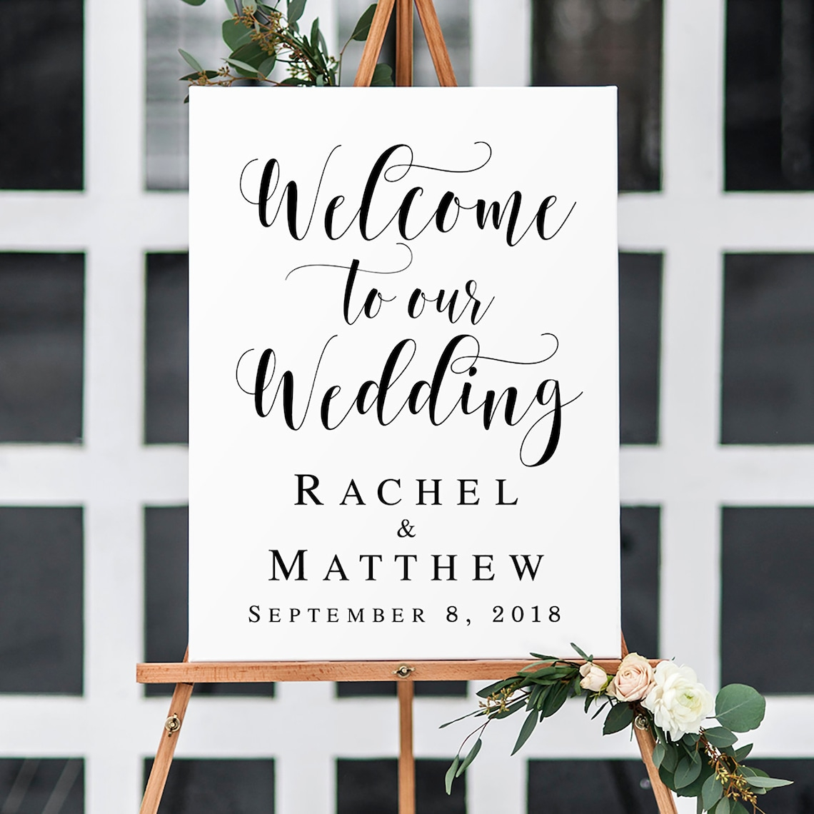 Welcome Wedding Sign Printable Welcome Wedding Template Etsy