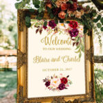 Welcome Wedding Sign Template Editable Three Sizes 16x20 Etsy