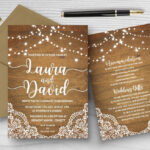 X10 Personalised Double Sided Wedding Invitations Invites Coloured